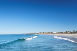 Beach nearby, free beach shuttle, beach umbrellas, beach towels