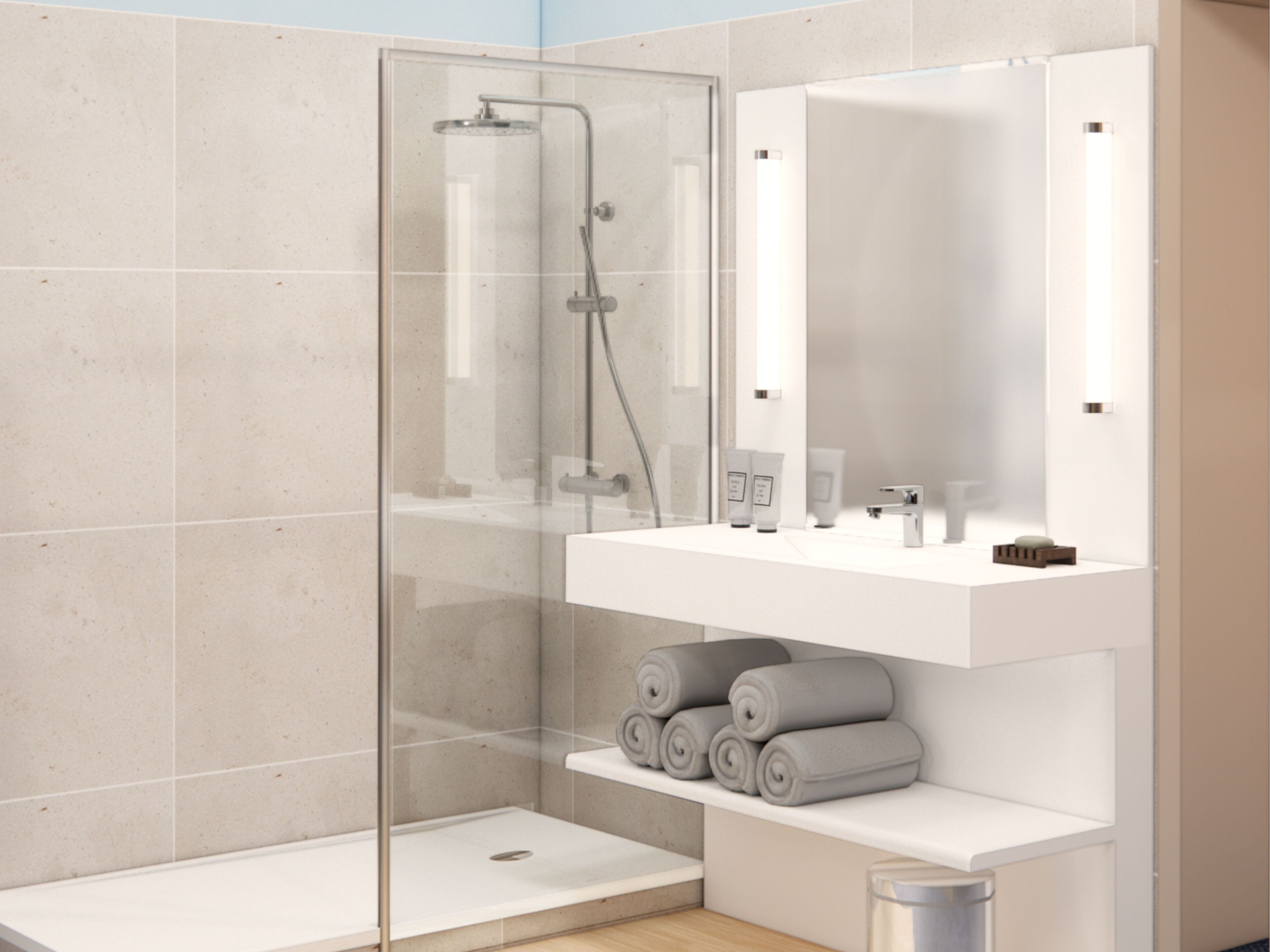 Ducha y bañera combinadas y artículos de higiene personal ecológicos