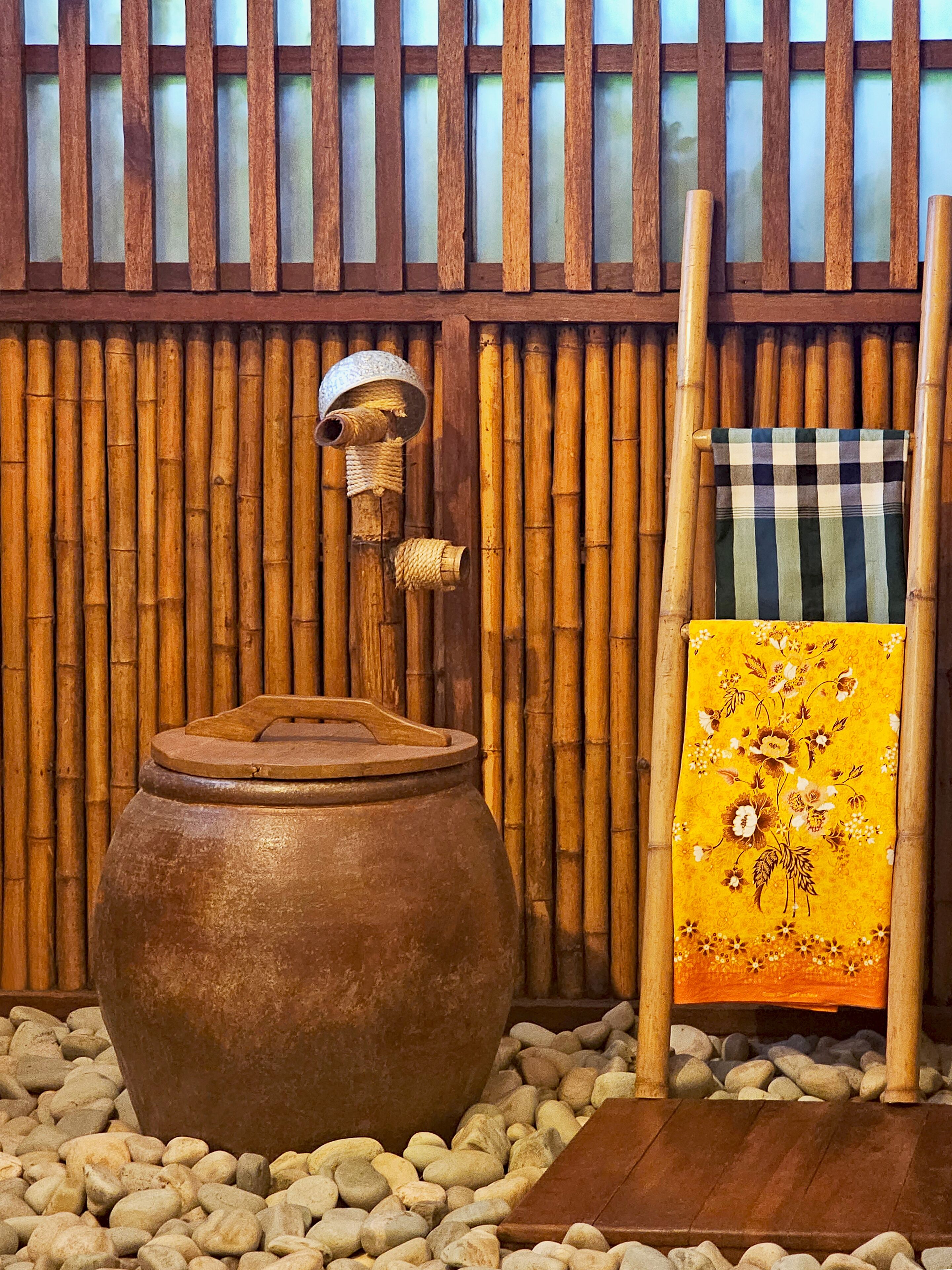 boutique veranda | bathroom | designer toiletries, hair dryer, bathrobes, slippers