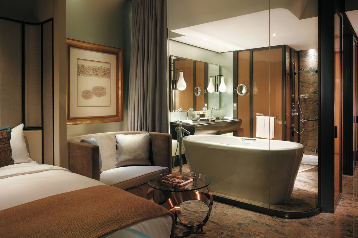 free minibar items, in-room safe, desk, blackout curtains