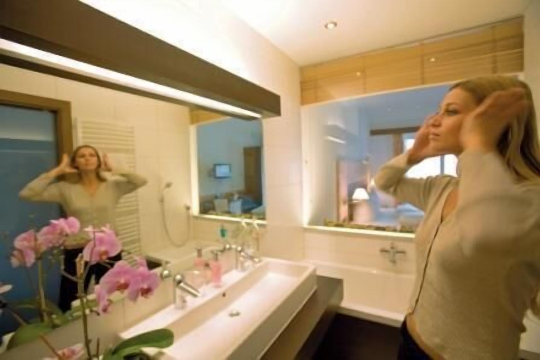 free toiletries, hair dryer, towels