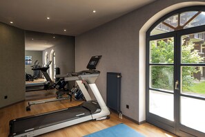 Opciones de fitness en la habitación