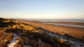 Vlak bij het strand