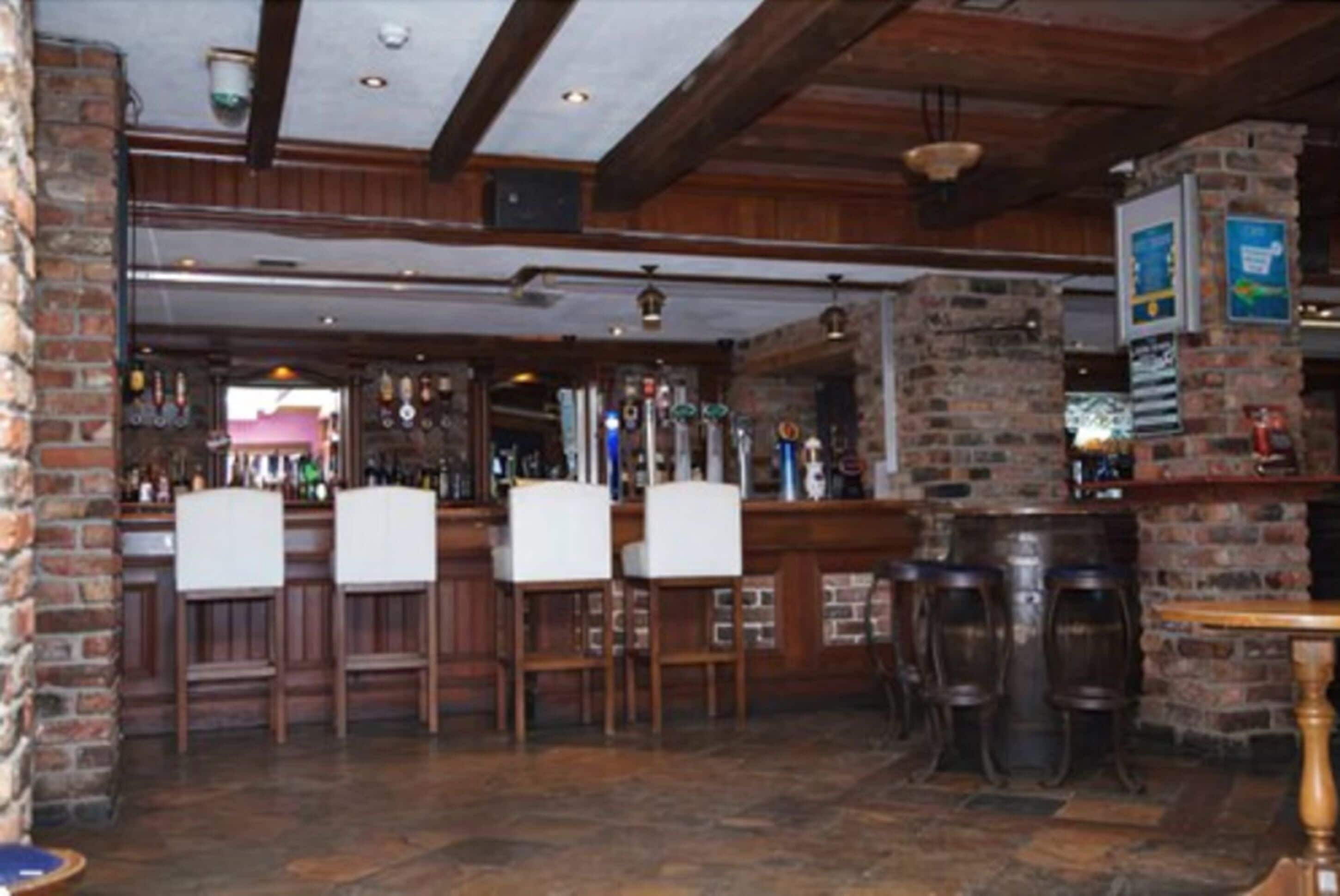 Pub, beach views