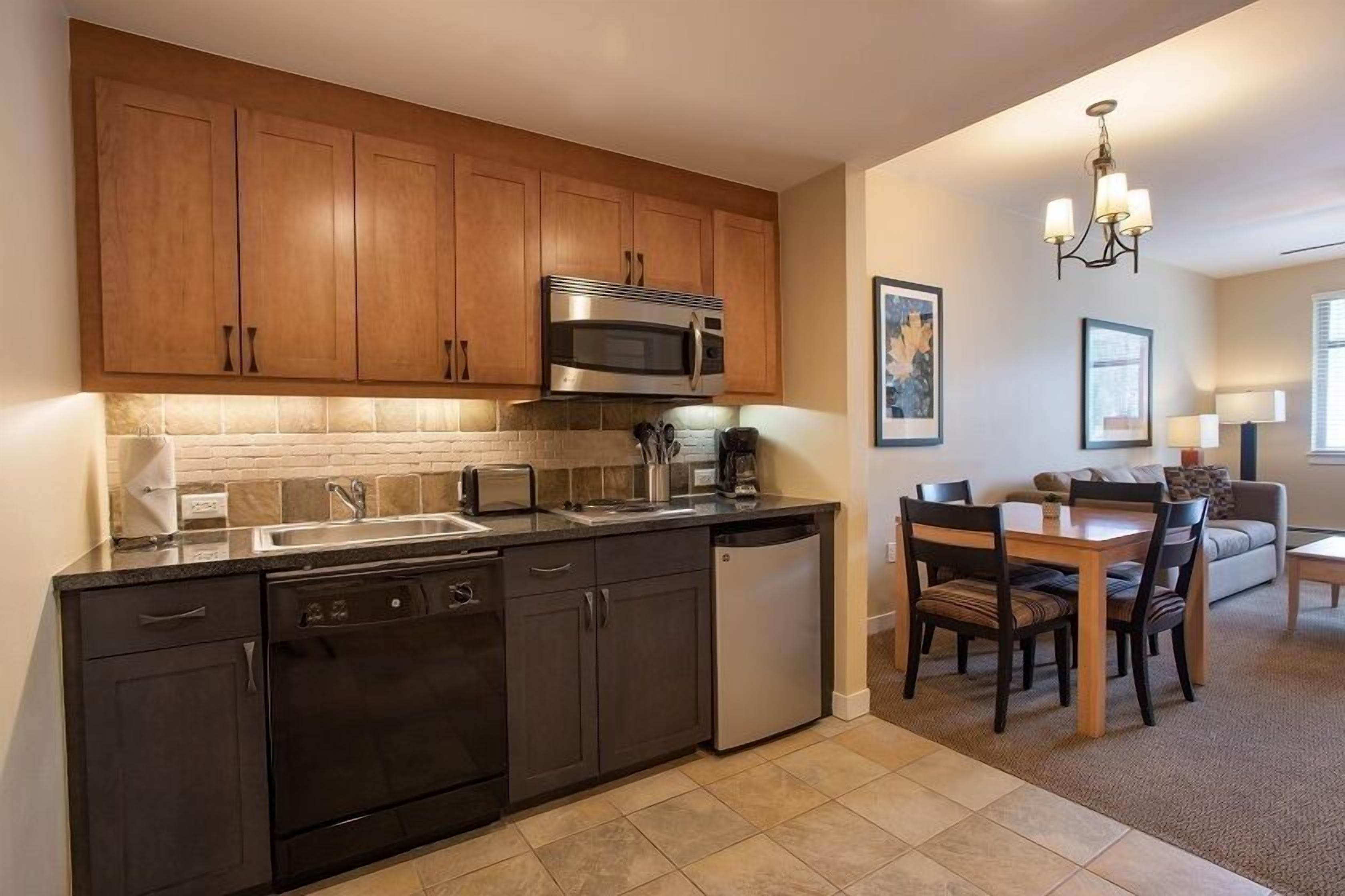 room, 1 bedroom, kitchenette (select) | private kitchen | mini-fridge, microwave, stovetop, dishwasher