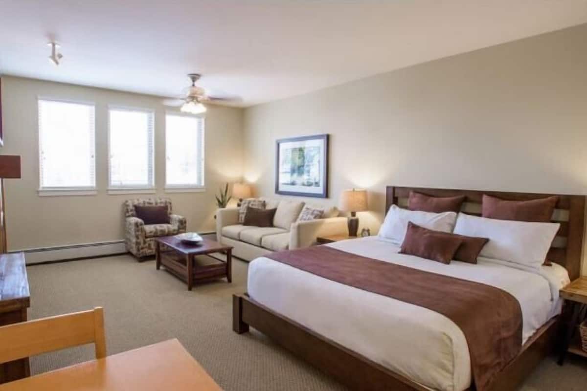 Premium bedding, iron/ironing board, rollaway beds, free WiFi