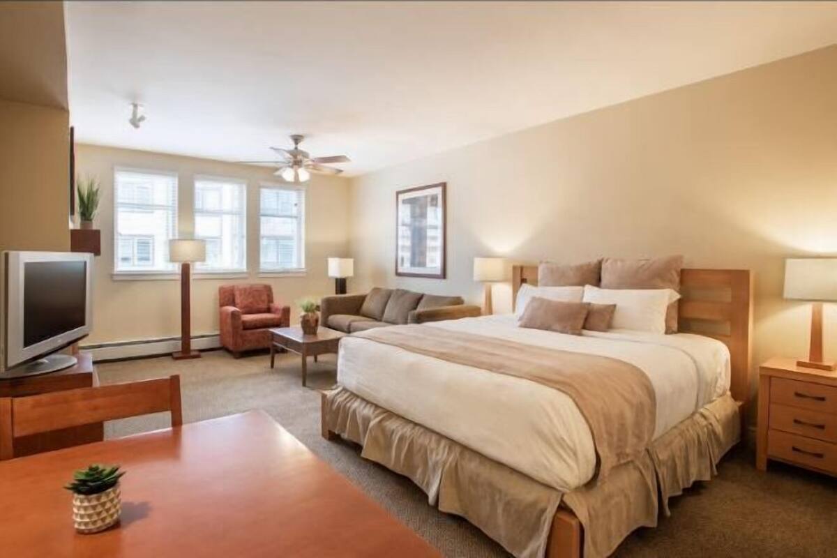 Premium bedding, iron/ironing board, rollaway beds, free WiFi