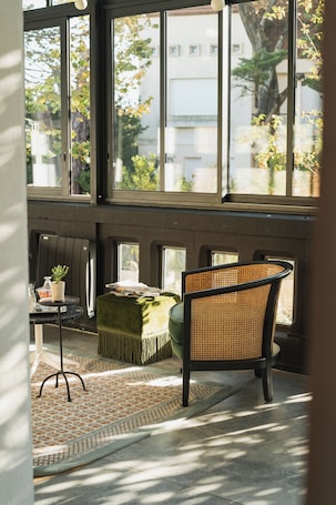 Terraza o patio. Hotel Edouard VII