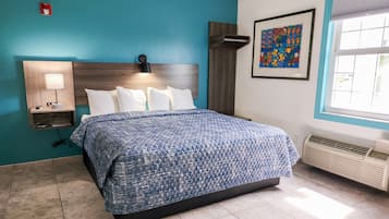 Blackout drapes, iron/ironing board, free WiFi, bed sheets