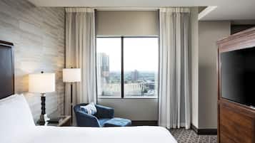 Premium bedding, minibar, in-room safe, desk