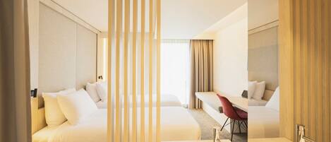 Ropa de cama hipoalergénica y minibar