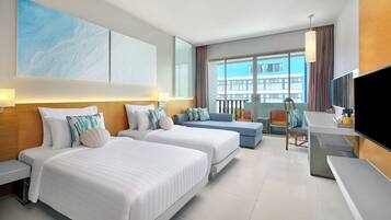 Habitación superior con 2 camas individuales | Ropa de cama de alta calidad, colchones con acolchado adicional, minibar