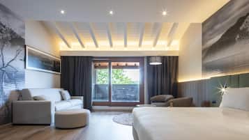 1 chambre, couette en duvet, minibar, coffre-fort