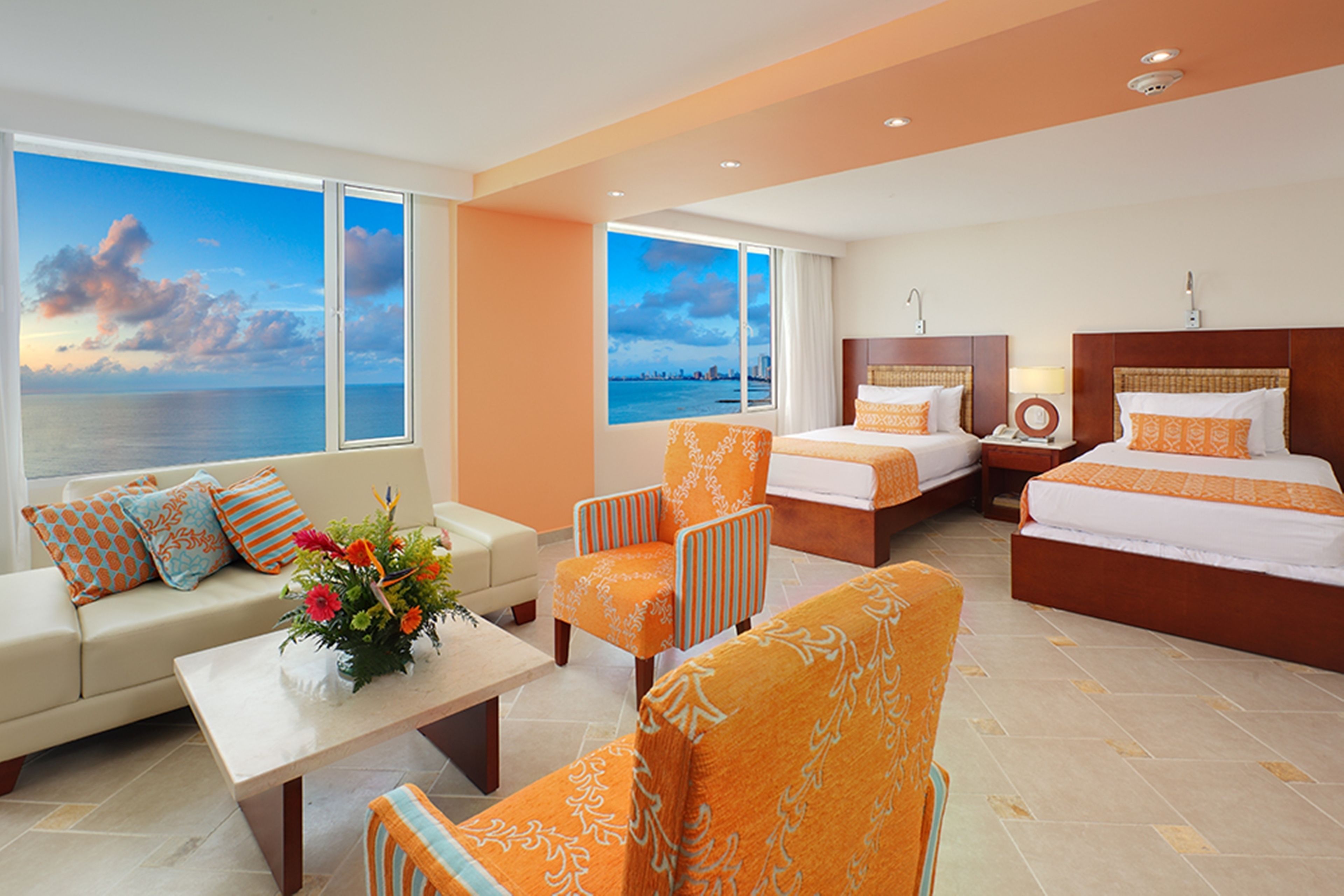 superior twin room, ocean view | 1 bedroom, minibar, in-room safe, individually decorated