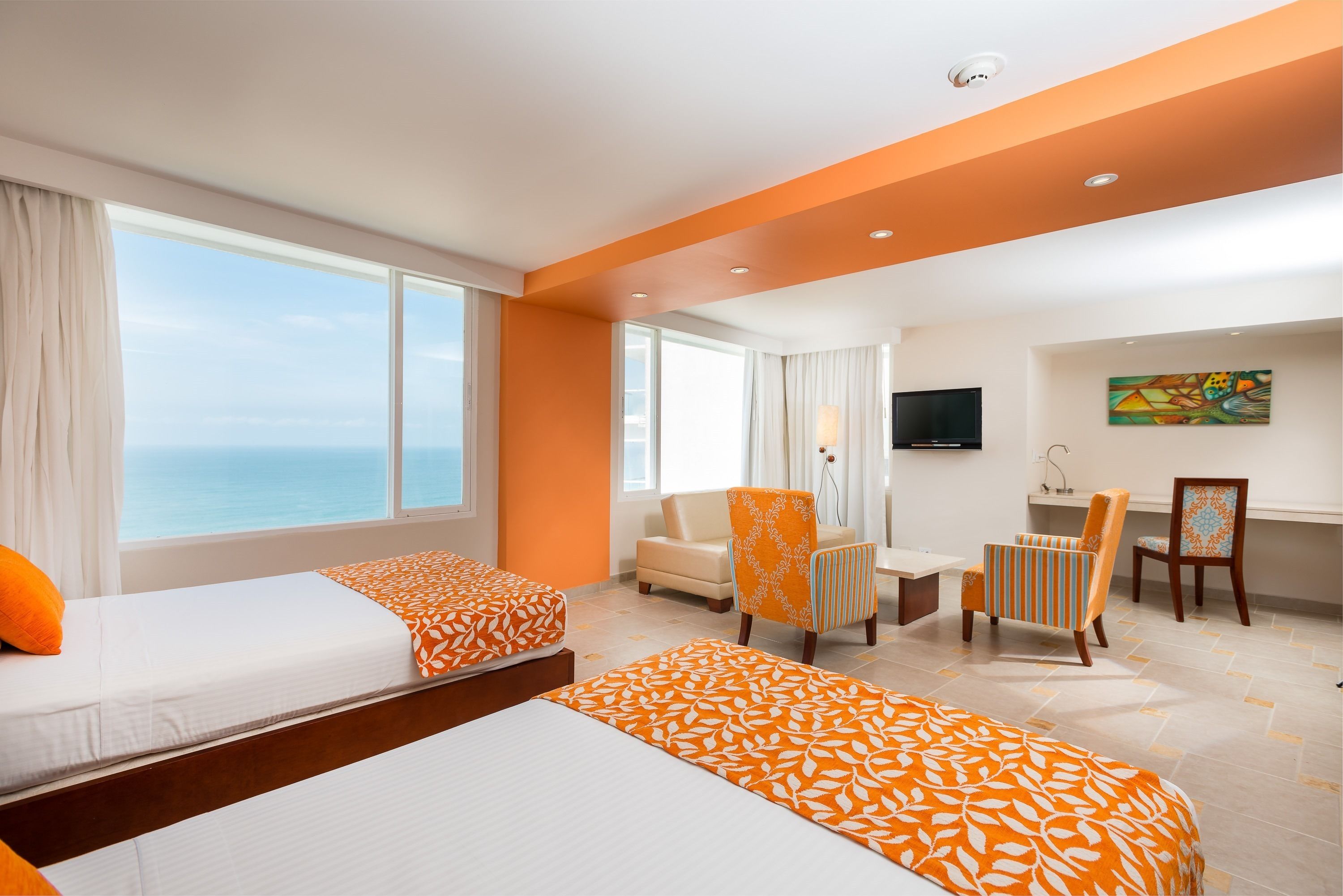 superior twin room, ocean view | 1 bedroom, minibar, in-room safe, individually decorated