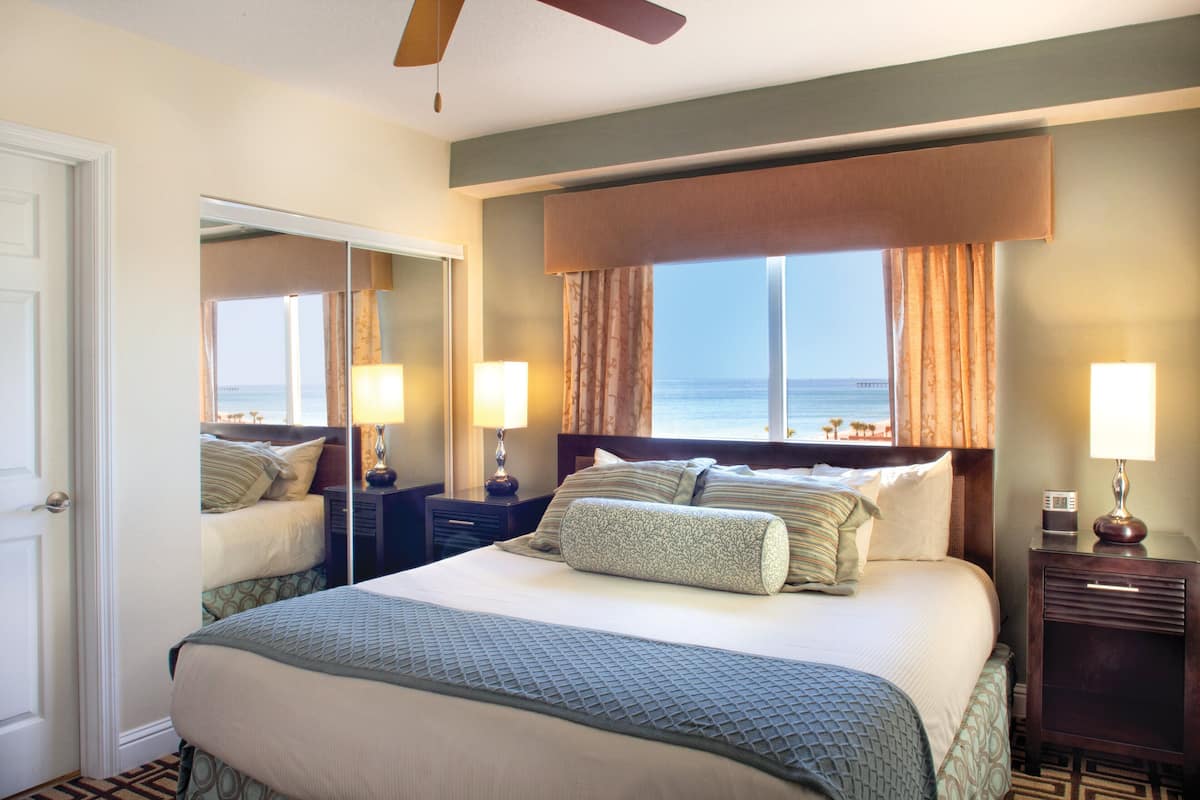 Studio, 1 King Bed, Ocean View | 2 bedrooms, premium bedding, pillowtop beds, iron/ironing board