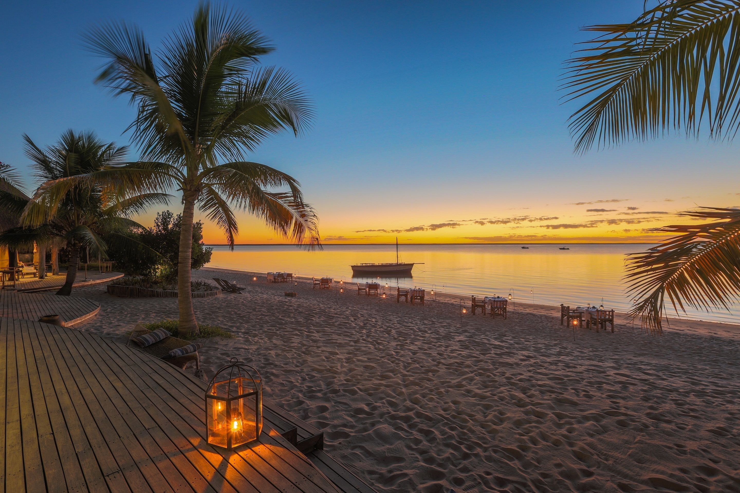 On the beach, white sand, beach massages, scuba diving