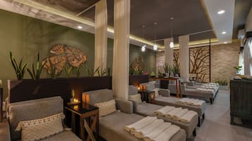 Sauna, tab panas, bilik wap, rawatan badan, hidroterapi, aromaterapi