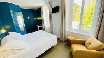 Comfort Double Room | Premium bedding, desk, blackout drapes, soundproofing