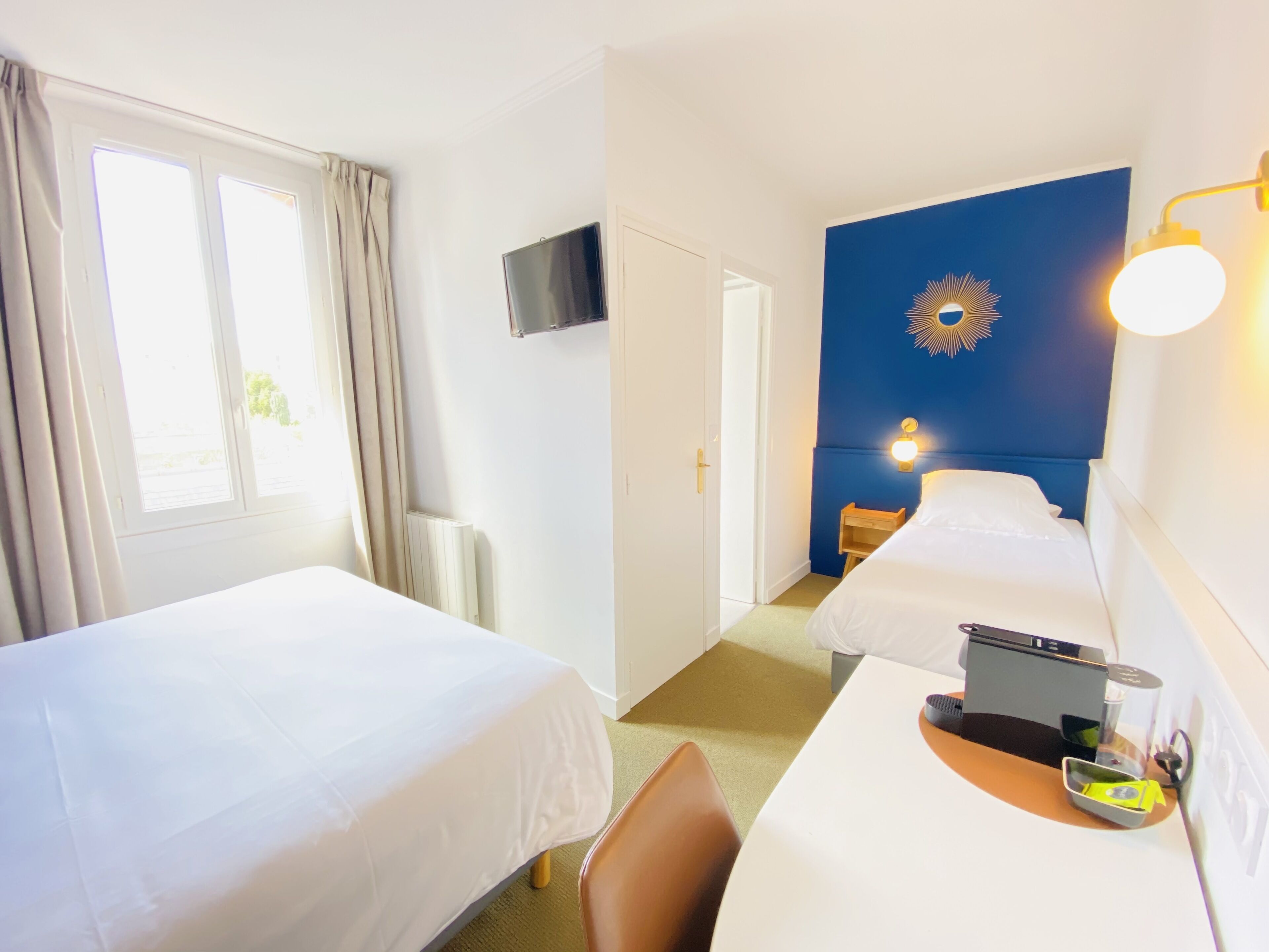 standard triple room | premium bedding, desk, blackout curtains, soundproofing