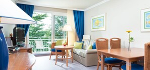 Comfort Double Room, 1 Bedroom, Garden View | Pillowtop beds, free minibar, in-room safe, blackout drapes