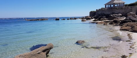 Vlak bij het strand