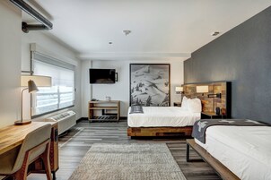In-room safe, iron/ironing board (on request), free cots/infant beds