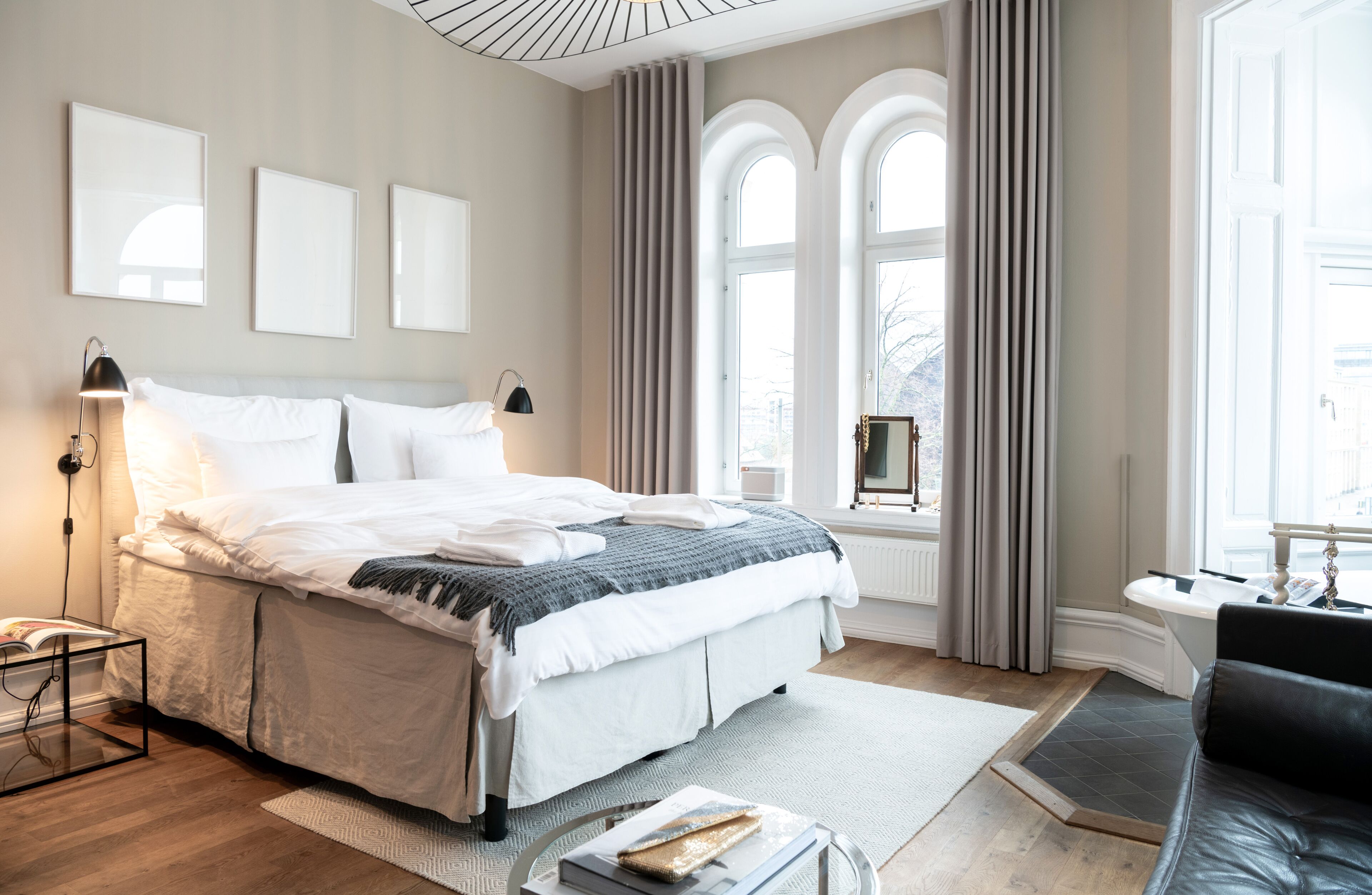 Premium bedding, down duvets, in-room safe, individually decorated