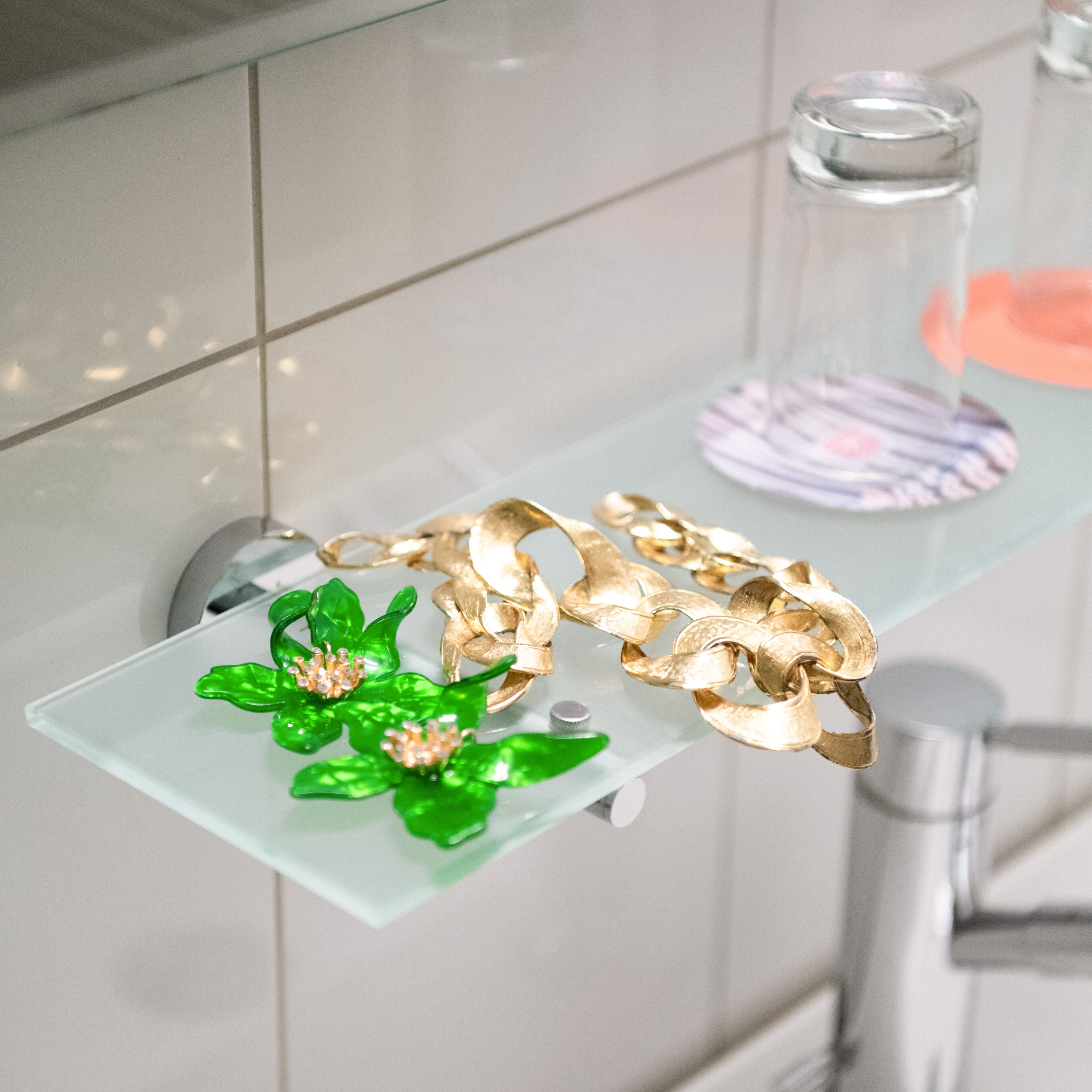 bathroom | hair dryer, towels, soap, shampoo