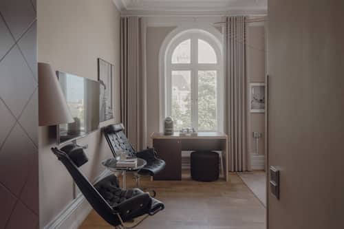 Habitación doble Deluxe, vista al puerto | Ropa de cama de alta calidad y edredón