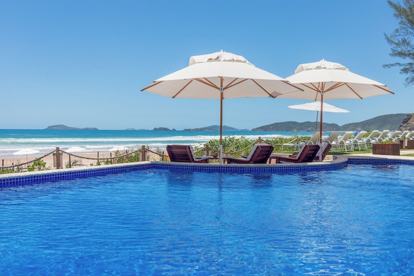 2 outdoor pools, open 11 AM to 6 PM, pool umbrellas, sun loungers