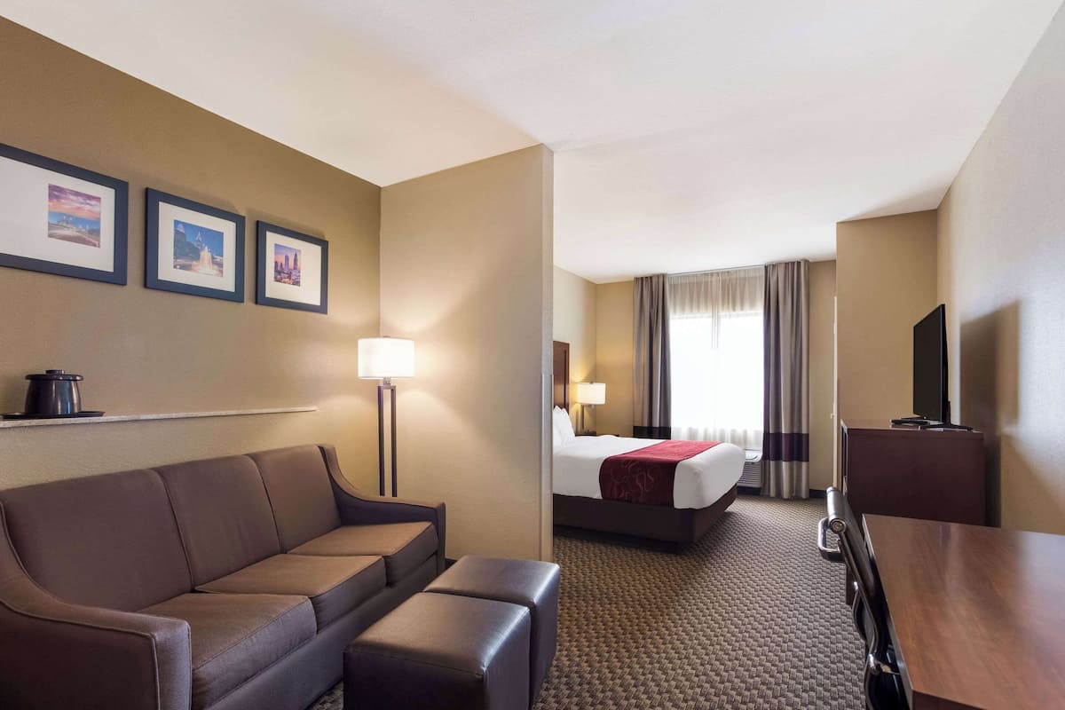 suite, 1 king bed, non smoking (one) | desk, laptop workspace, iron/ironing board, free wifi