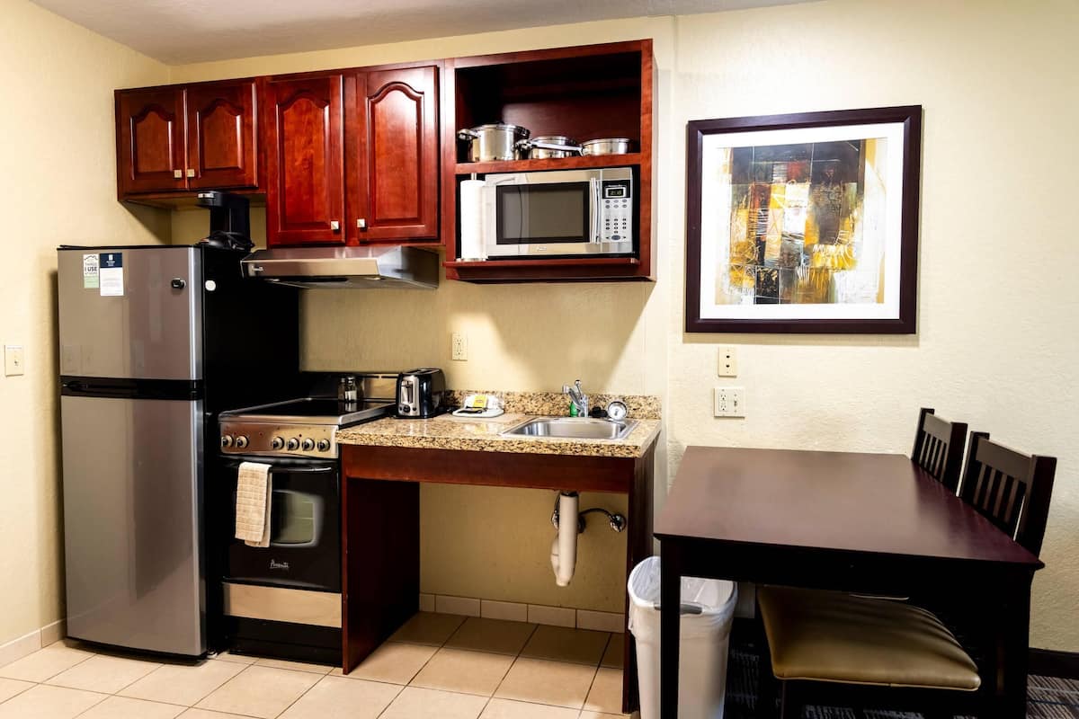 Suite, 1 King Bed with Sofa bed, Accessible, Non Smoking (Efficiency) | Pillowtop beds, desk, blackout drapes, iron/ironing board