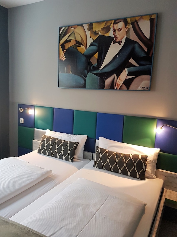 Economy Double or Twin Room | Hypo-allergenic bedding, desk, free WiFi, alarm clocks