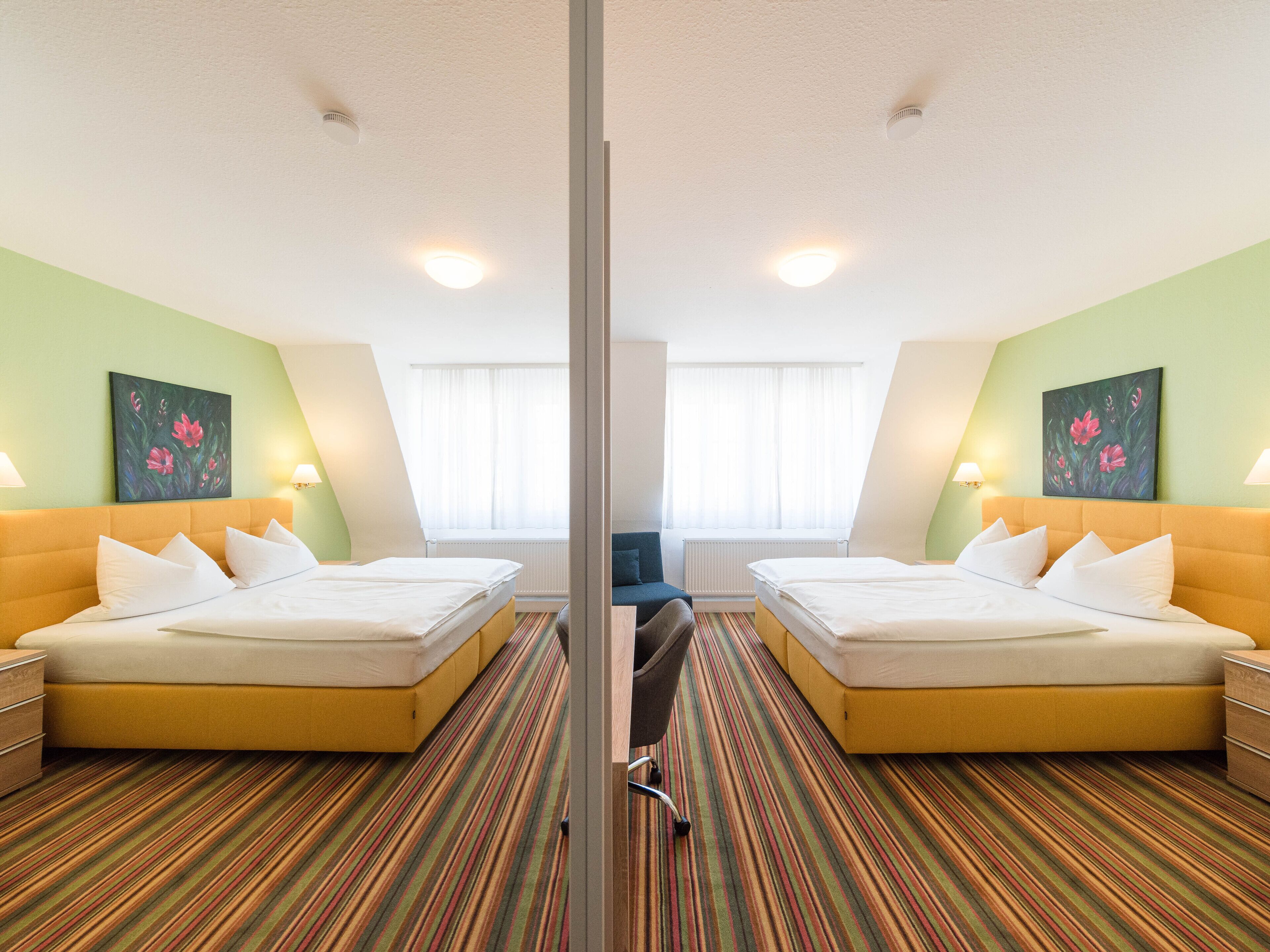 double or twin room, 1 double or 2 single beds | 1 bedroom, hypo-allergenic bedding, desk, soundproofing