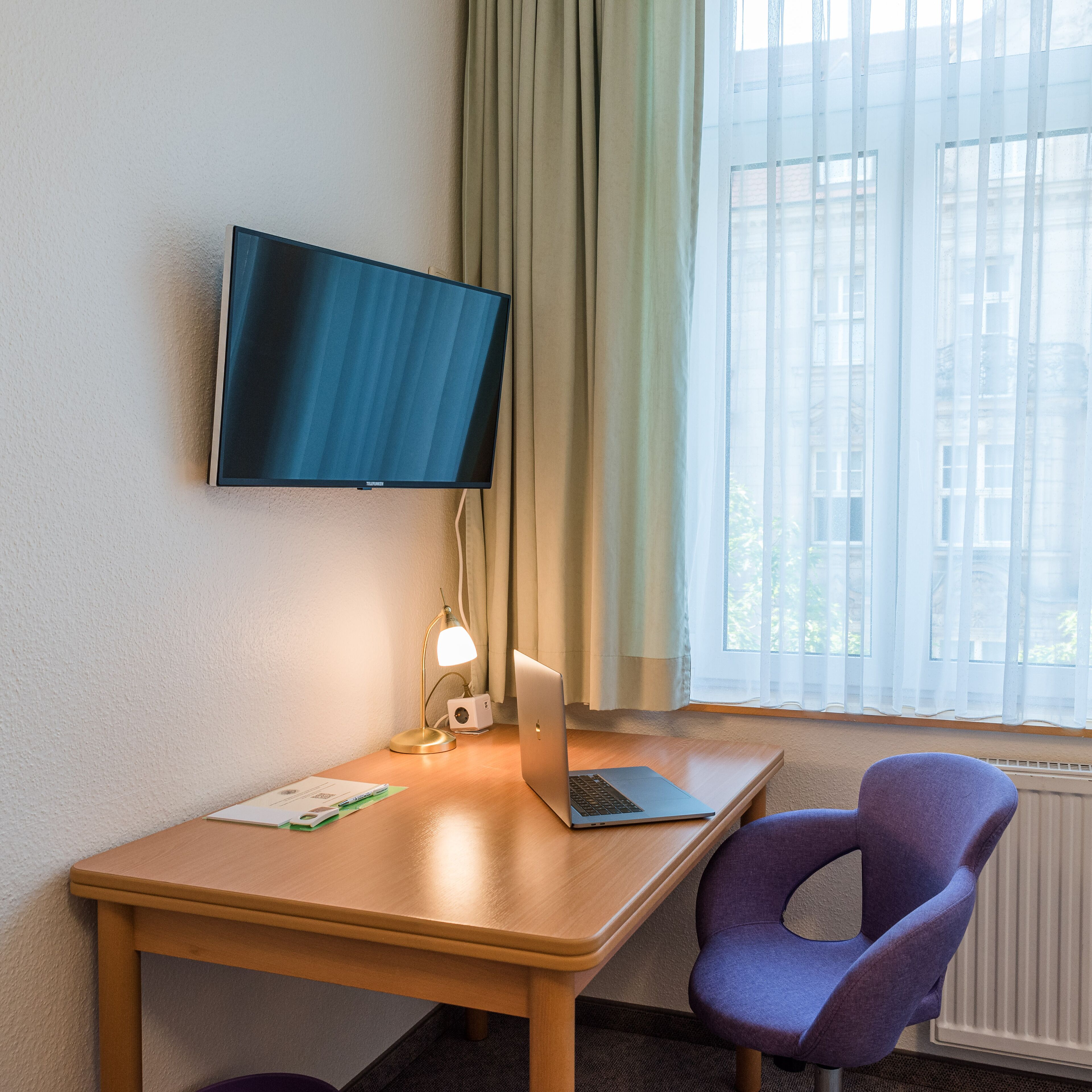 double or twin room, 1 double or 2 single beds | television