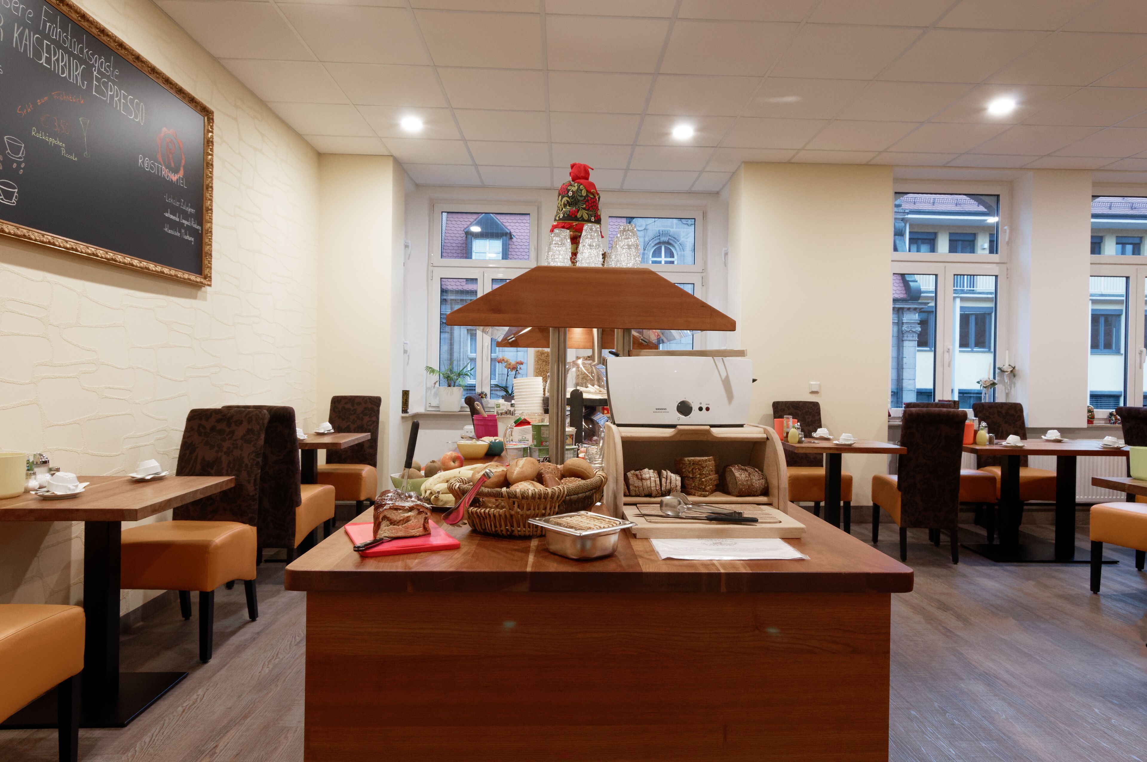 daily buffet breakfast (eur 13.5 per person)