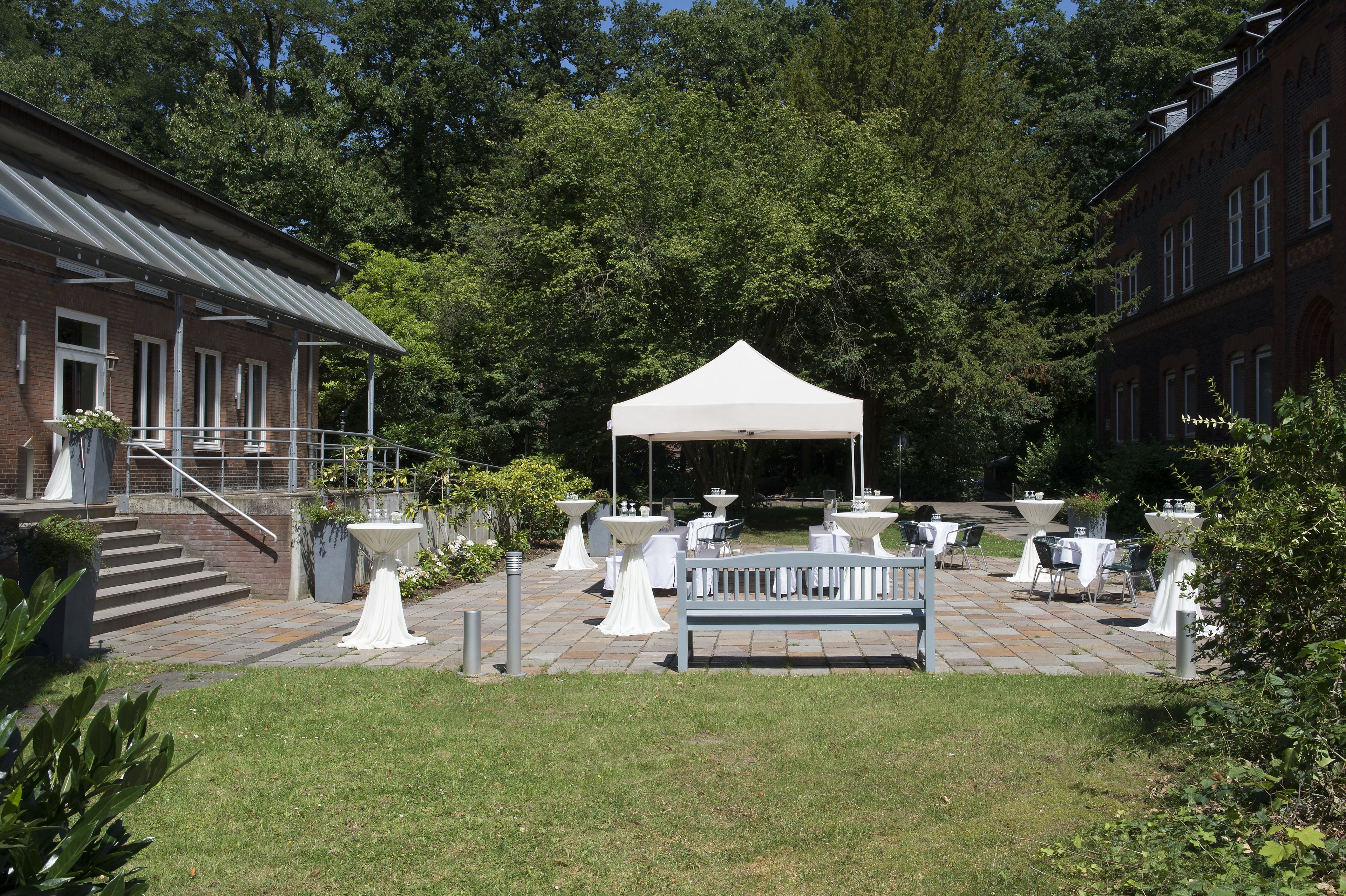 outdoor wedding area