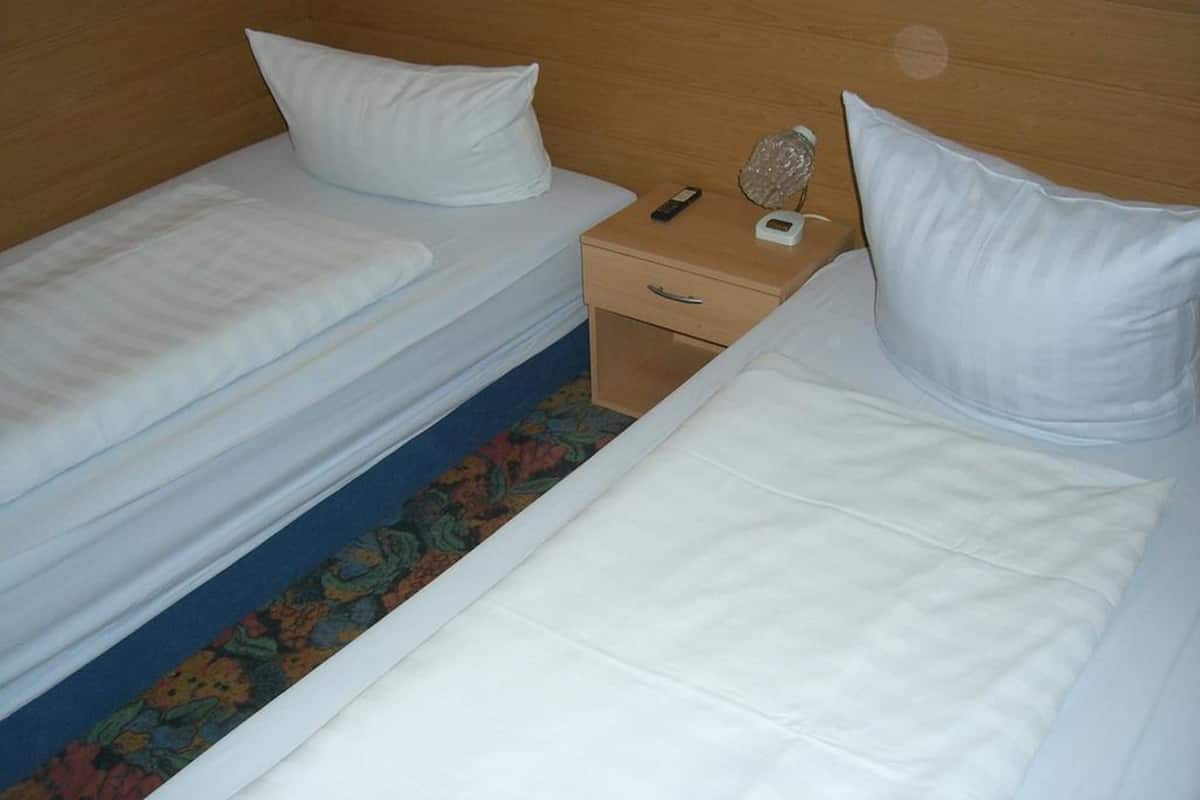 Iron/ironing board (on request), WiFi (free), bed sheets