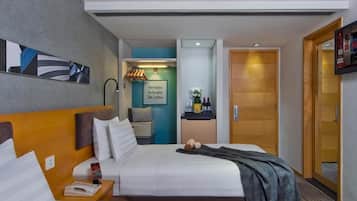 Premium bedding, in-room safe, desk, soundproofing