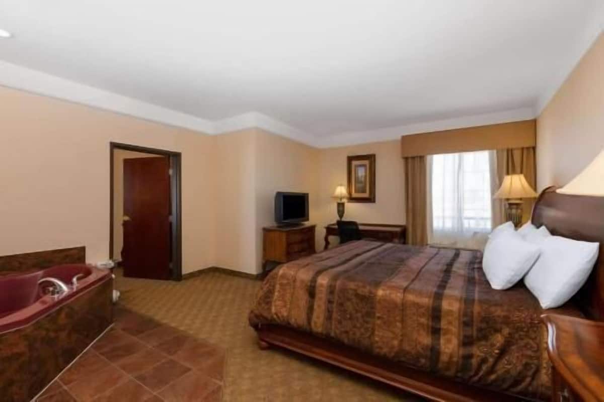 Ropa de cama de alta calidad, escritorio y cortinas blackout