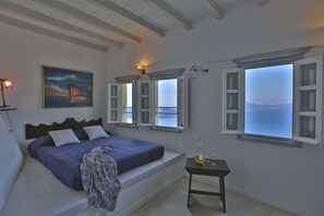 Standard Suite, Balcony (Private Caldera View) | In-room safe, individually decorated, individually furnished