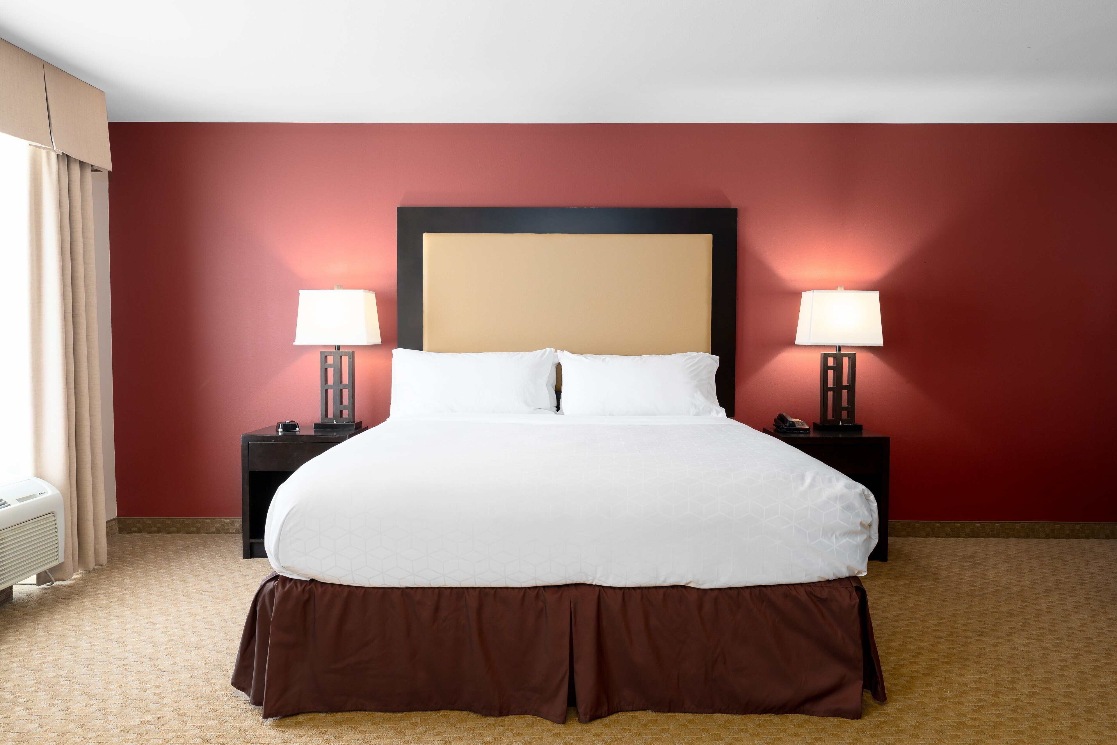 desk, blackout curtains, iron/ironing board, rollaway beds