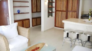 Master Suite Ocean View with Kitchenette up to 6 pax | Living room