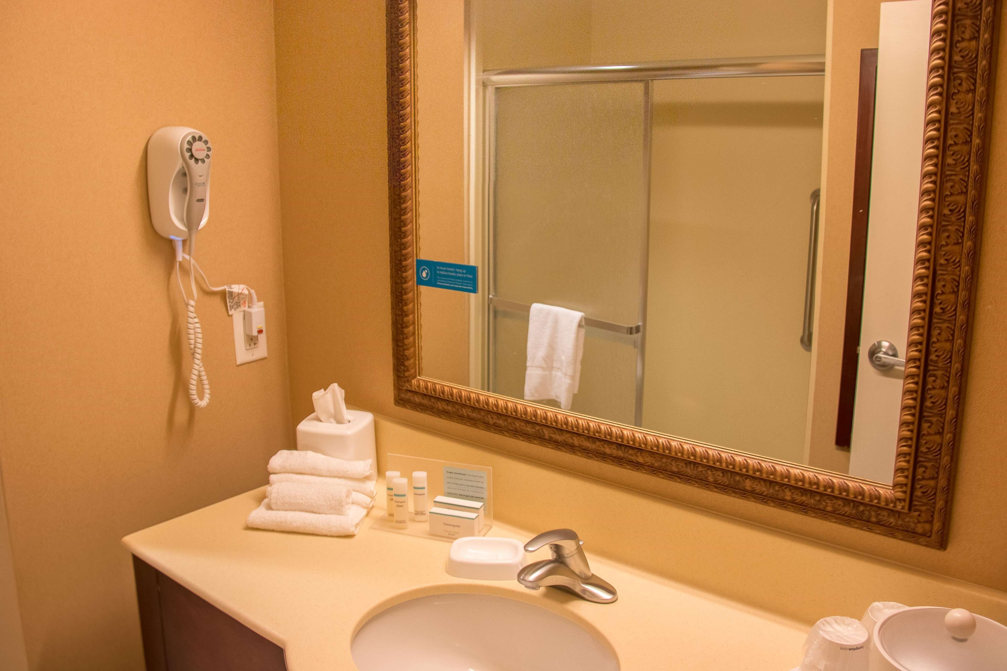 room, 2 queen beds, accessible, non smoking | bathroom shower