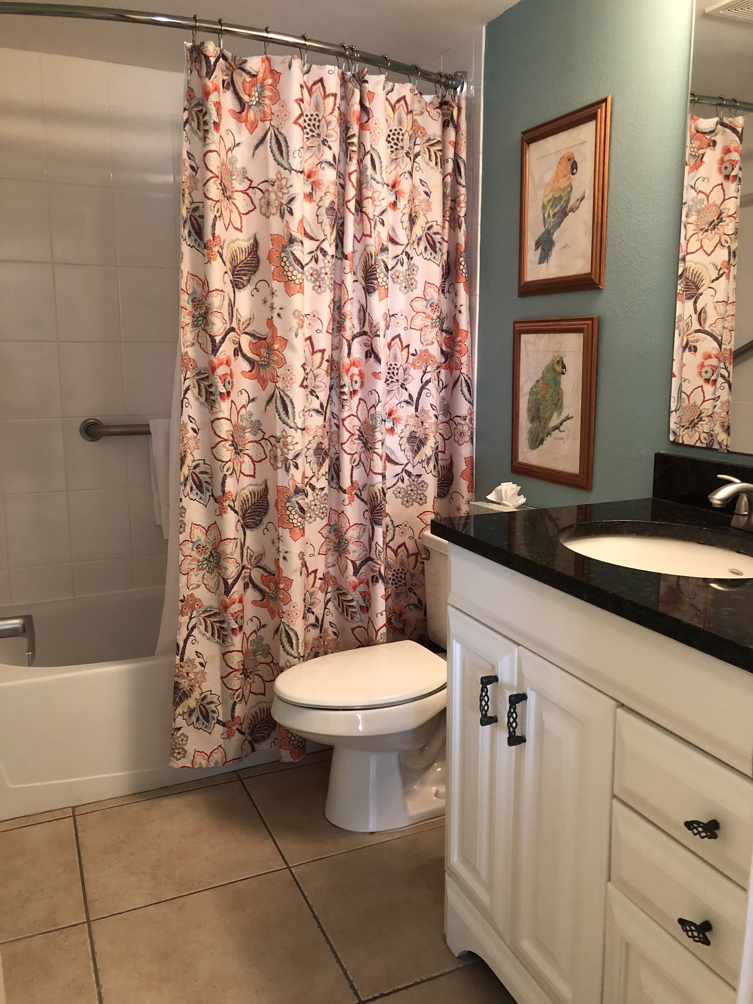 cottage, 2 bedrooms, lanai | bathroom | shower, free toiletries, hair dryer, towels
