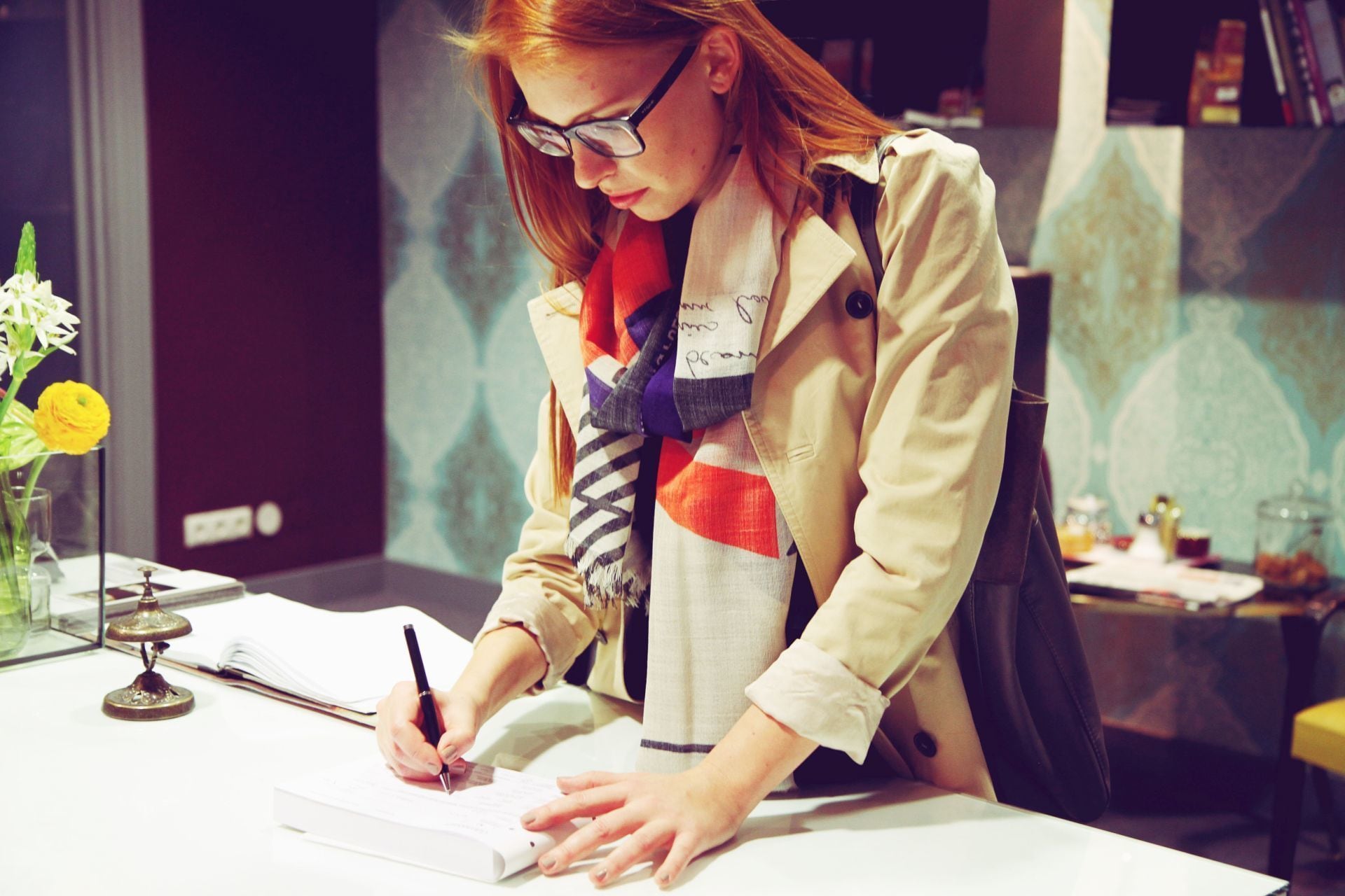 check-in/check-out kiosk