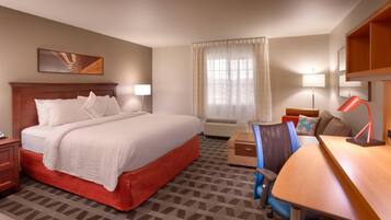 Premium bedding, individually furnished, laptop workspace