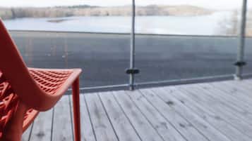 Superior dubbelrum med terrass | Egyptiska bomullslakan, sÀngtillbehör av högsta kvalitet och minibar