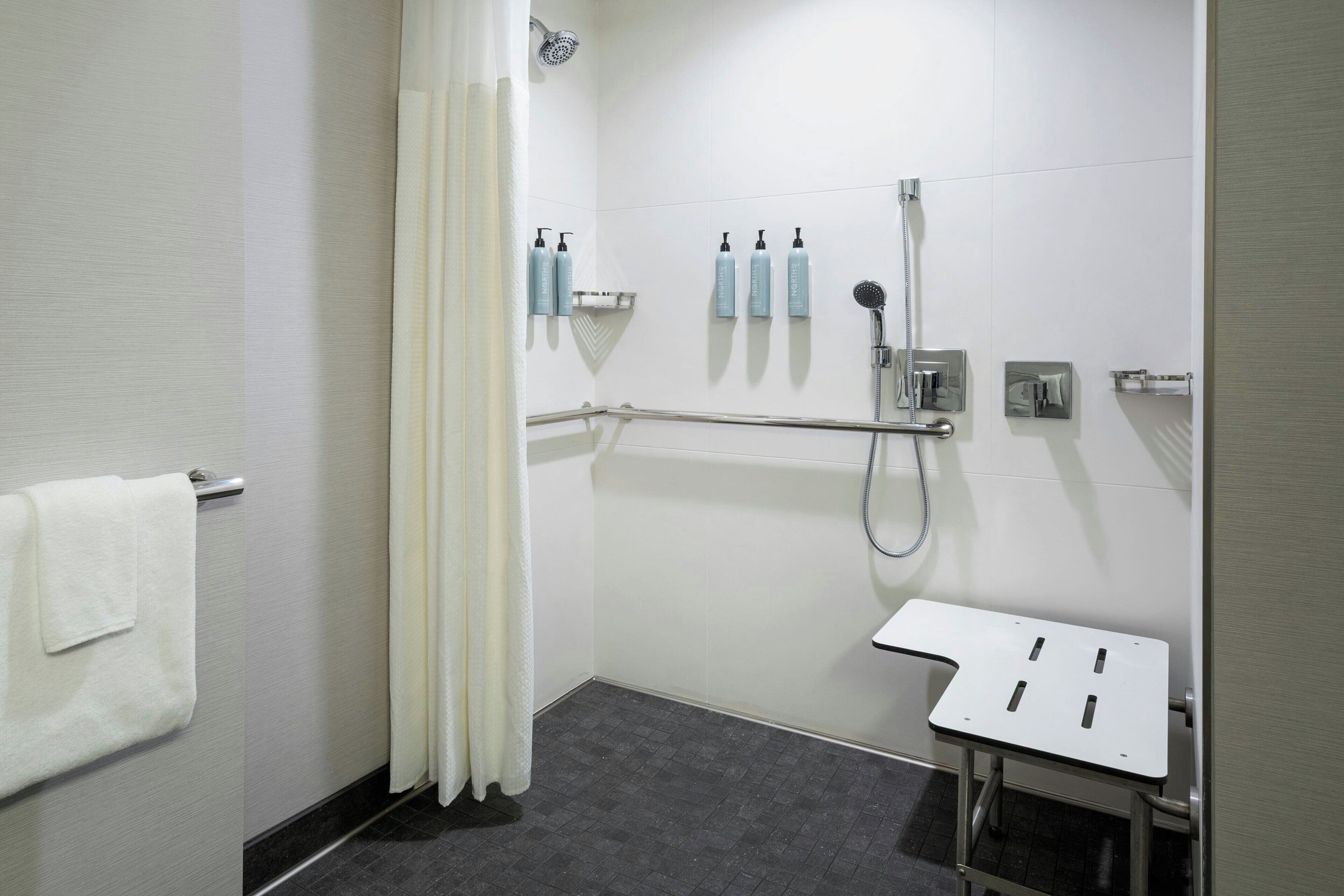 room, 2 queen beds | bathroom | hair dryer, towels